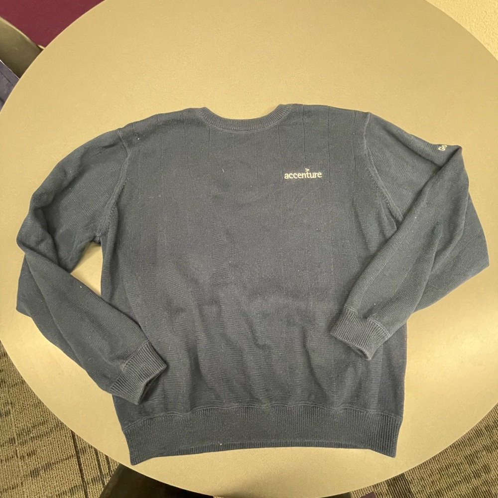 Men's Blue Knit Vintage Sweater